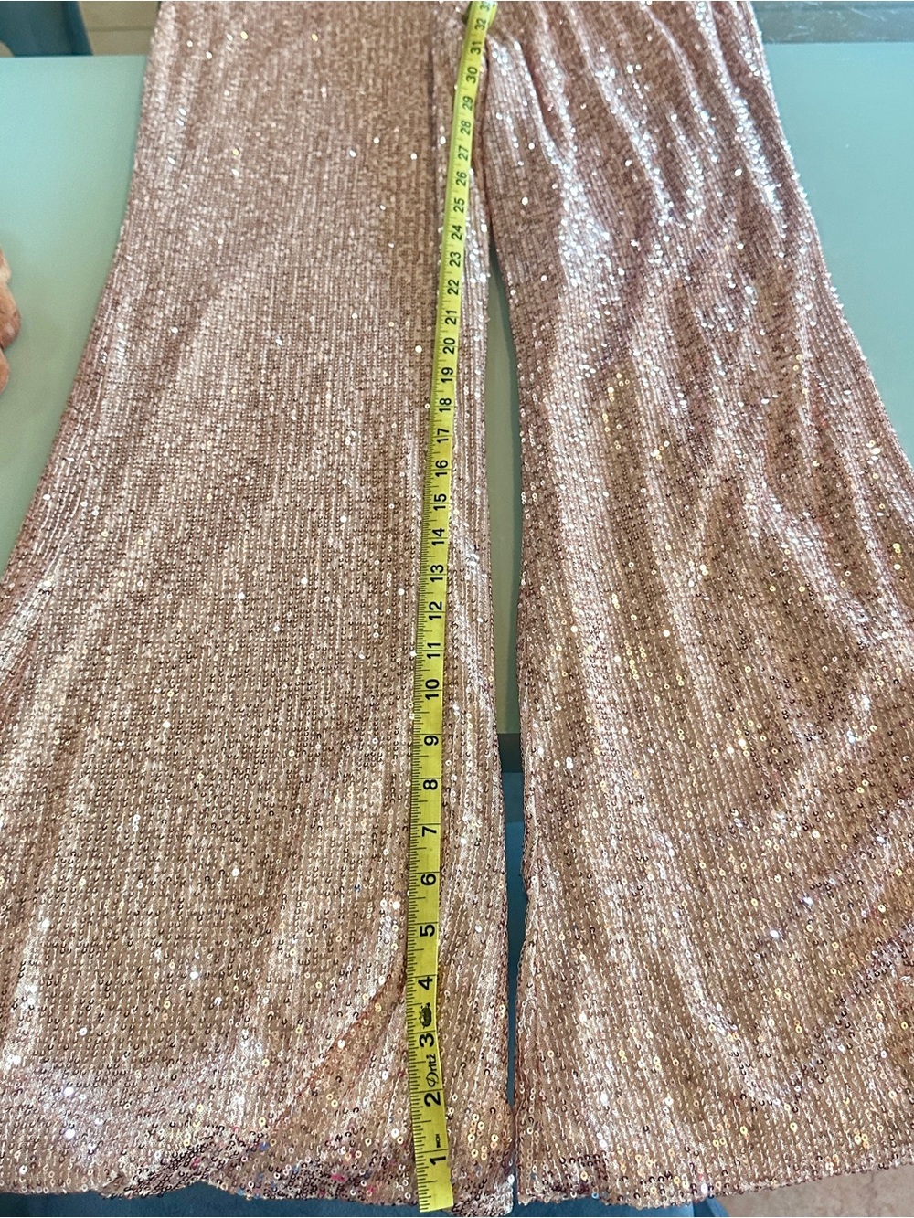NWT Mac Duggal Rose Pink Sequin Wide-Leg Jumpsuit - Picture 3 of 5